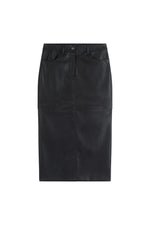 Ancona Faux Leather Skirt