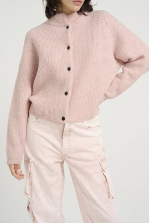 Alpha Cardigan Rose Grey Melange